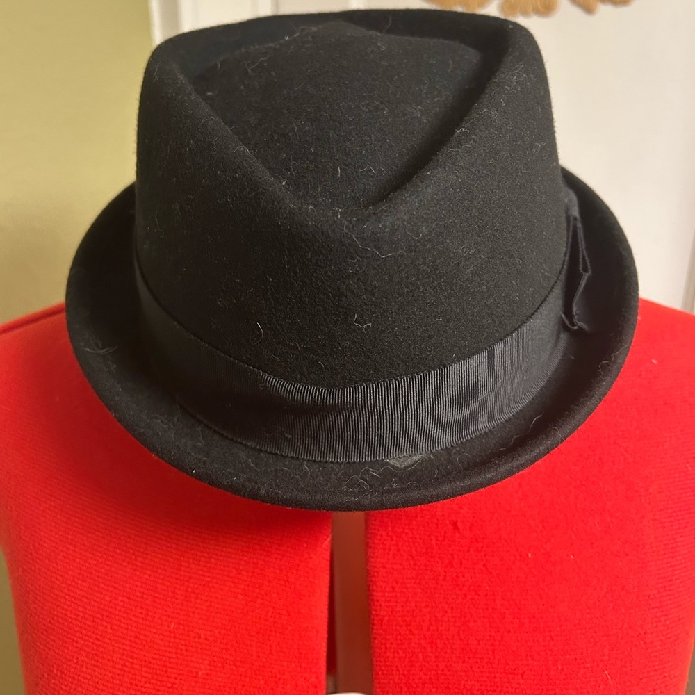 Stetson 100% Wool Classic Black Fedora Hat